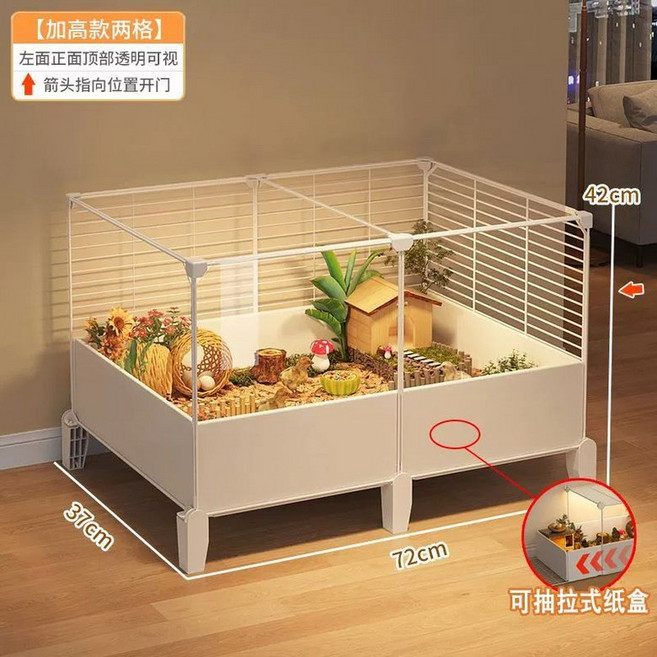 병아리 키우기 집 메추리 이동장 미니 사육세트 하우스, 4면 다리 2열 1층+높은, 1개