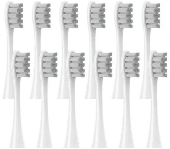 오클린 X/ X PRO/ Z1/ F1/ One/ Air 2 /SE 소닉 전동 칫솔용 듀폰 소프트 브러쉬 노즐 교체용 칫솔모 12개, 06 12pcs Gray
