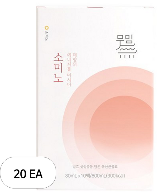무밈 소미노 음료, 80ml, 20개