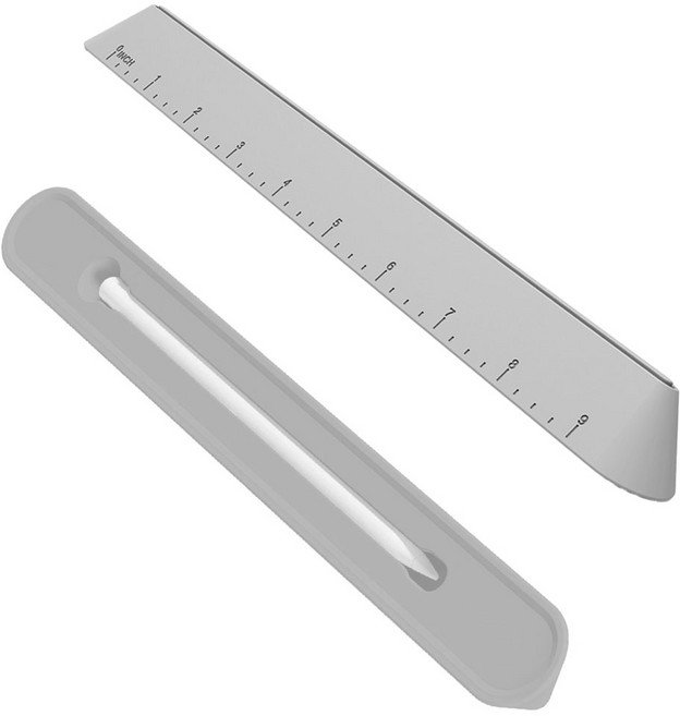 태블릿 노트북 실리콘 저각도 거치대 터치펜 수납, 1개, 그레이, triangle