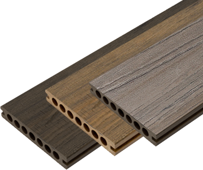 하이데크 합성데크 인조 방부목 합성목재 데크 무늬 합성목 WPC, 월넛, 22.5Tx138x2400, 1개