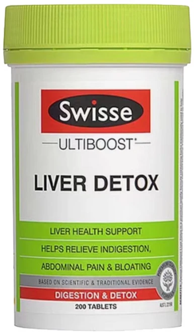 호주산 swisse 스위스 NEW울티 부스트 리버 디톡스 태블릿, 1개, 200정 - 쿠팡