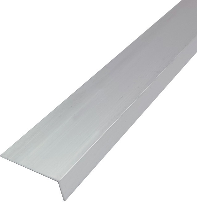 (재단가능) 알루미늄 ㄱ자 엇각 앵글 코너몰딩(20x60mm) 1T 3M _휨방지몰딩 쫄대 ㄱ자재료분리대 걸레받이 단차 앵글 마감재 알루미늄몰드 나무문변형방지 벽면 코너 벽보호, 1개, 알루미늄색(20x60mm)