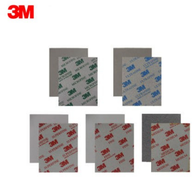 3M 샌딩스펀지 2600 2601 2602 2604 2610 2606 미술용 화구용 목공용 광택용 다목적용, 120개