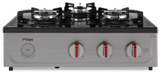 SK매직 자동온도조절 가스렌지 3구 자가설치 GRA-CM370R, LNG