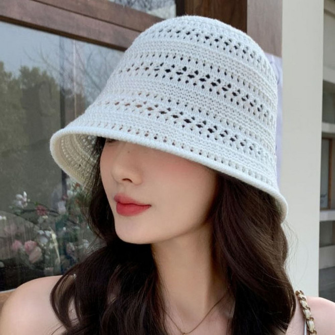 베이직 디자인 데일리용 캐주얼 둥근 양동이 벙거지