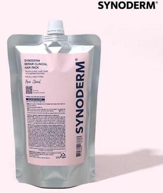 4위 - (단품) 더마클라센 시노덤 단백질 본딩 헤어팩 300ml (리필 파우치), 1개