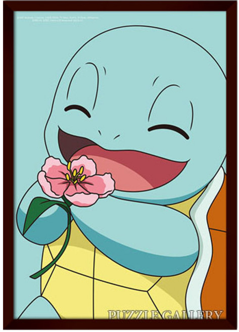 150피스 직소퍼즐 포켓몬스터 행복한 꼬부기 (액자옵션선택) YE873153, 1개, 퍼즐+슬림우드앤틱 직소퍼즐액자포함