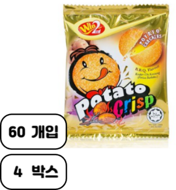 포테이토 크리스프 바베큐맛, 15g, 240개