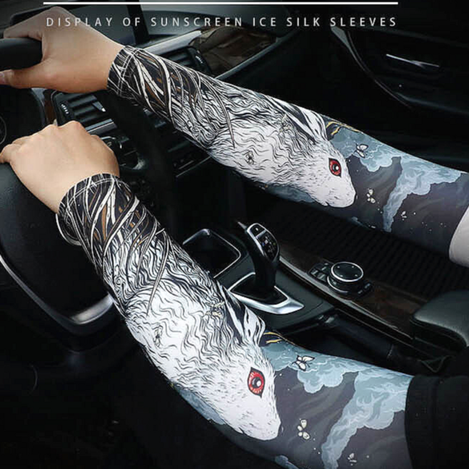 문신팔토시 남성쿨토시 암슬리브 (1pcs), 오(午 말), 1개