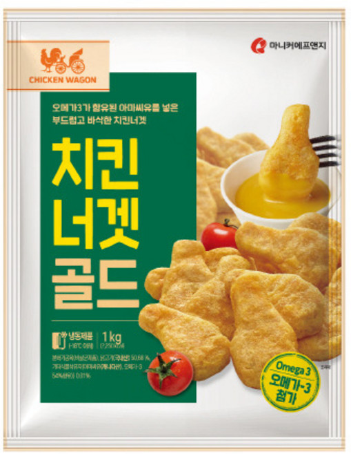 마니커-치킨너겟 골드 1kg, 2개