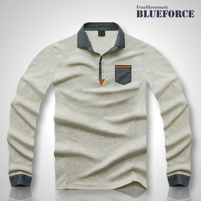 블루포스 폴베너 긴팔카라티 남자 티셔츠 남성 봄 가을 골프티 단체티 남녀공용 커플티 [국내생산]