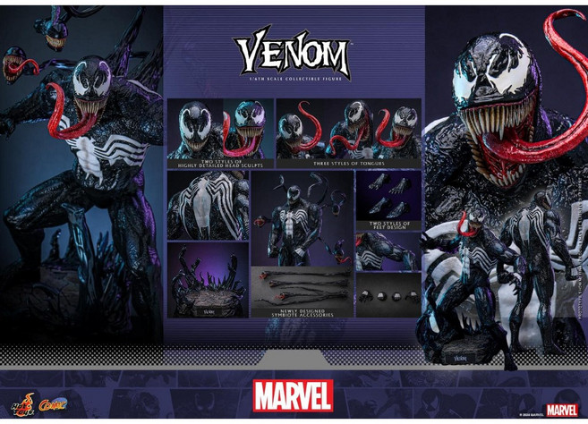 Hot Toys 漫威漫畫 猛毒 Venom 1/6 比例珍藏人偶 CMS023 (非 MMS590 MMS626 VGM59), 1個