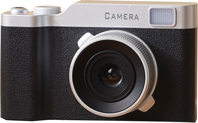 PYHO 레트로 고화질 똑딱이 카메라 5000만 화소 64G 메모리 세트 1080P LED 보조광 탑재 휴대용 디카, 블랙