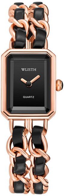 여성 사각 패션 방수 손목시계