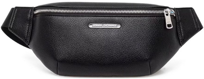 아르마니익스체인지 텍스처 레더 벨트 백