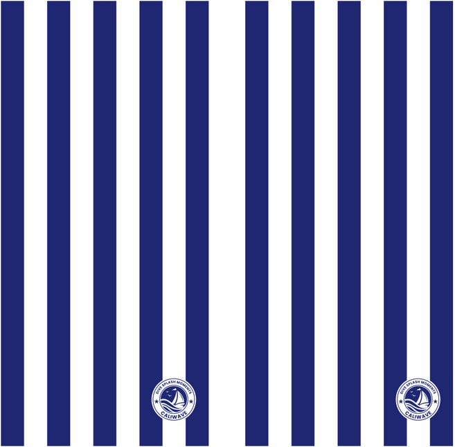 캘리웨이브 대형 비치타올 2개 세트 해수욕장 워터파크 호텔 리조트 수영장 물놀이 수건, 스트라이프네이비 대형+스트라이프네이비 대형, 1세트