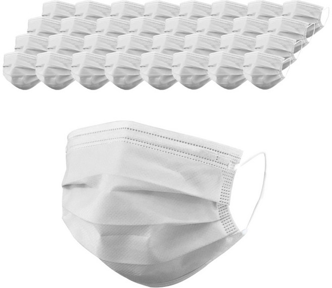 해오름마스크 일회용 덴탈마스크 4중 대형 흰색 50매