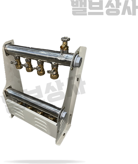 보일러 온수 분배기 25A 기름보일러용 2구 난방 급수 완카바 스텐분배기, 가스보일러용, 3구, 1개