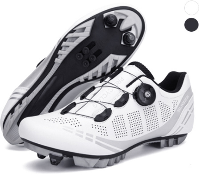 SUB22 경량 MTB 클릿슈즈 산악자전거 신발 고급형, 280, 화이트