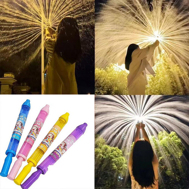 씌움 인싸템 불꽃 분수 놀이 물총 분수쇼 롱스틱 주사기 워터건 신기한 수동 막대 물충전 워터밤 흠뻑쇼 물놀이, ups469 핑크