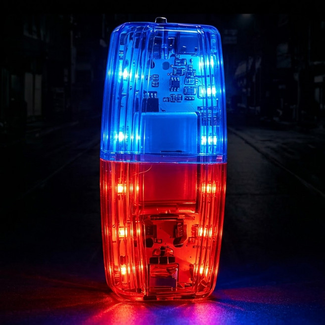 C타입 충전식 클립형 휴대용 어깨 경광등 순찰등 점멸등 러닝용품, 점멸, 1개