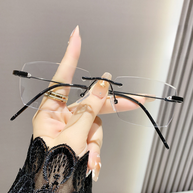 FEISEDY 자외선 차단 선글라스 블루라이트차트 리므레스 변색 렌즈 여성 스타일 B1340