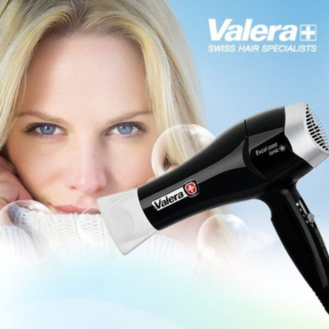 발레라 엑셀 2000 전문가용 헤어드라이어 561.08/I 1700W, 블랙