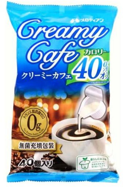 커피 프림 크리머 멜로디안 크리미 카페 칼로리 40% 40개입, 1개