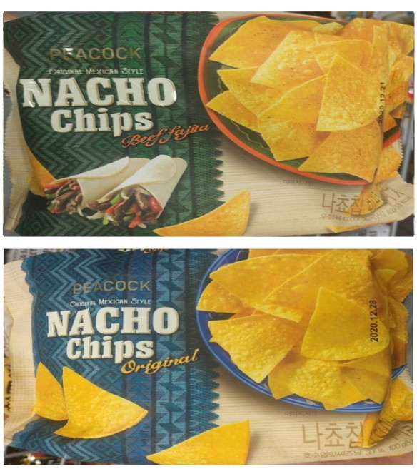 피코크 온더보더 나쵸칩 비프화이타100g + 오리지날100g, 1개