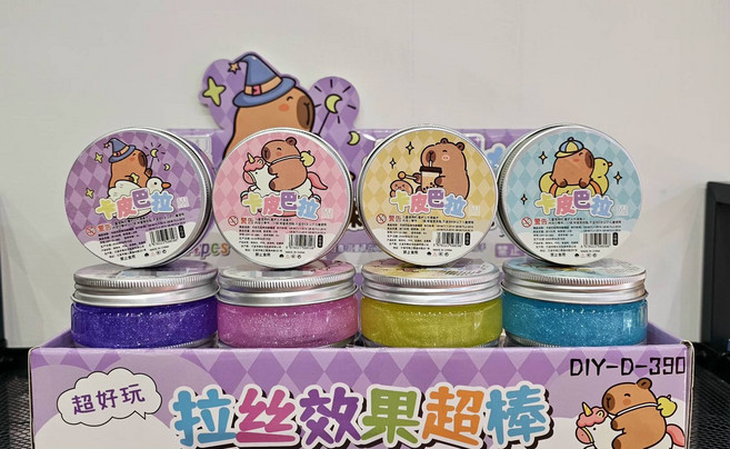 卡皮珠光玻璃泥 史萊姆, 多色, 100g, 1個