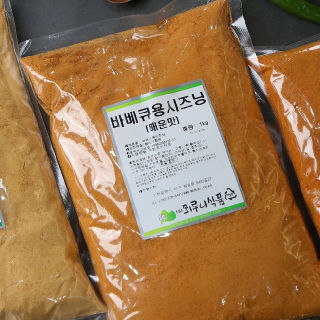 뫼루니식품 치킨염지제 바베큐용시즈닝 매운맛 1KG 닭염지제, 바베큐용시즈닝(매매), 1개