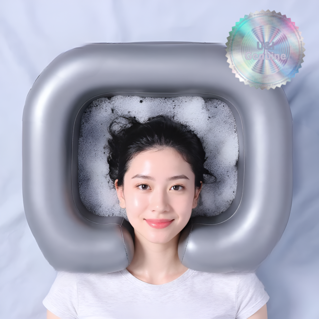 목이편안한 세발기 환자용 머리감는도구 환자머리감기기도구, 1개, 그레이