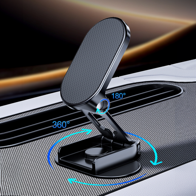 칙슬릭 마그네틱 차량용 핸드폰 거치대, 매트 블랙, 1개