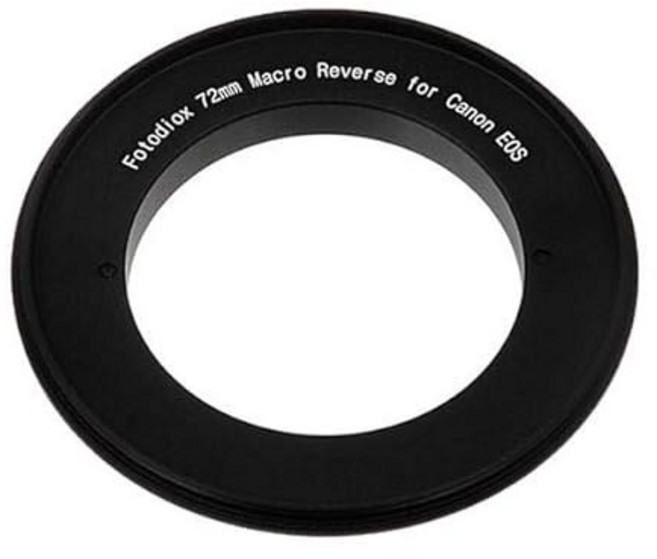 포토디옥스 렌즈 마운트 어댑터 롤레이 35mm 렌즈-캐논 EOS 카메라 어댑터, 72mm, Single, Macro, 1개