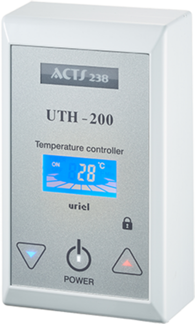 우리엘전자 UTH-200 4Kw 온도조절기 전기난방 난방필름 조절기, 조절기만, 화이트