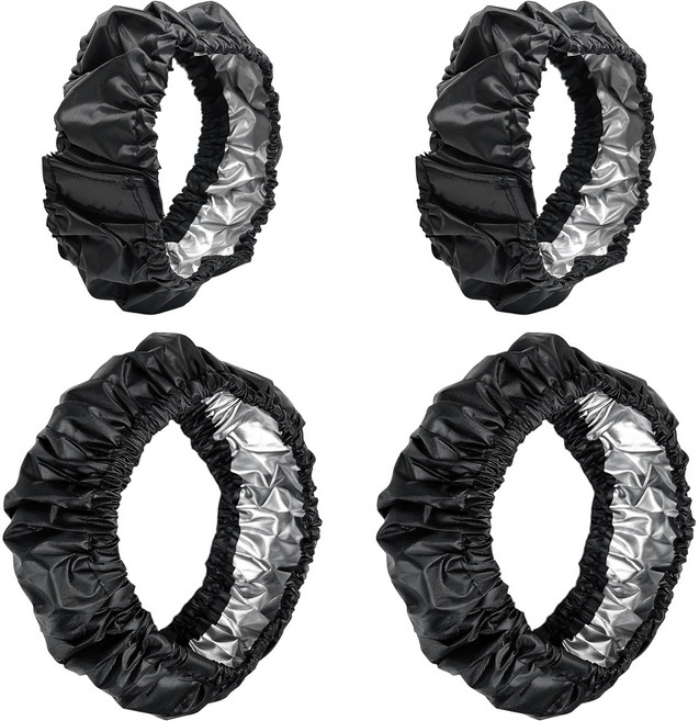 4개 아기용 바퀴 커버 14-16cm 17-20cm 유모차 바퀴 커버 휠체어 보호 커버 방수 바퀴 보호 커버 방진 유모차 액세서리