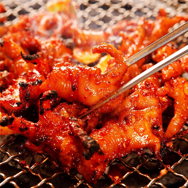 마미레 숯불 무뼈 불닭발 200g 쫄깃한 매운맛 HACCP인증, 8팩