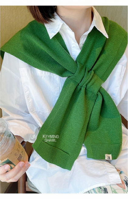 키밍 레이어드 가디건 숄 케이프