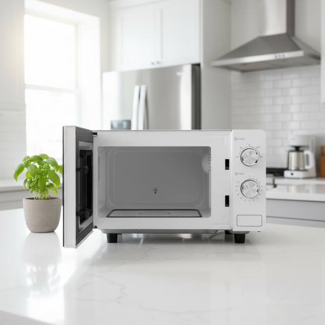 매직쉐프 20L 무회전 전자레인지 MMW-W20FMBB 플랫타입