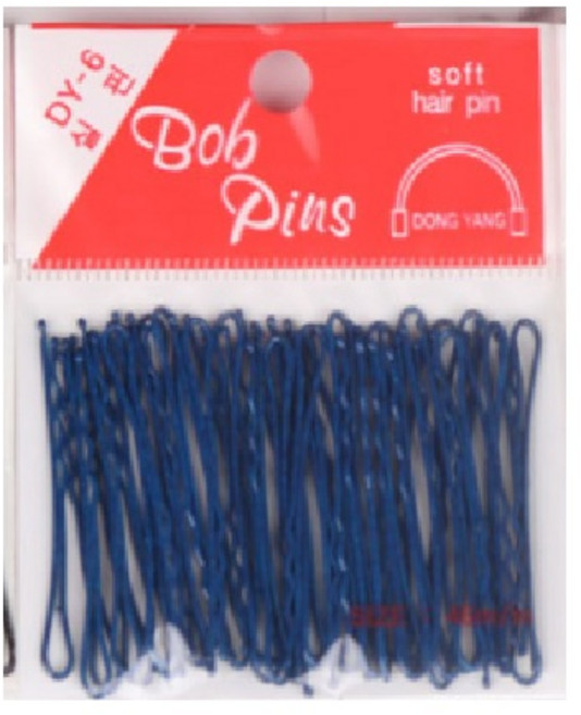 U자핀 유핀 실핀 발레 머리망 실망 똥머리 승무원어피 면접머리 웨딩 올림머리 핀모음전, 1개, 색깔실핀(소)-파랑