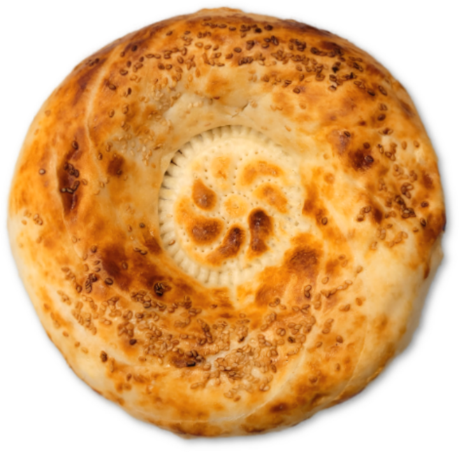 탄드르 신선한빵 우즈베키스탄 전통 300g-320g TANDYRA UZBEK FLAT (BREAD) 300g-320g, 300g, 1개