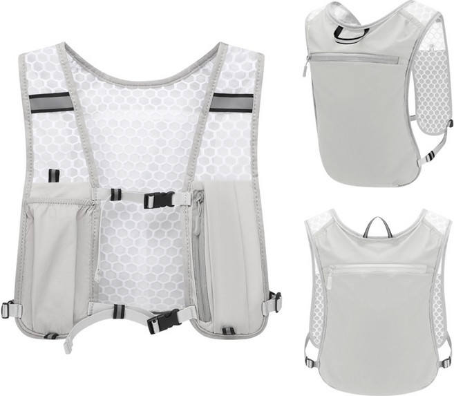 [공장직수입] 초경량 125g 통풍 메쉬 러닝백 등산 마라톤 조끼 베스트 가방 2컬러