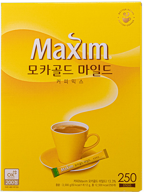 맥심 모카골드 마일드 커피믹스, 12g, 250개입, 2박스