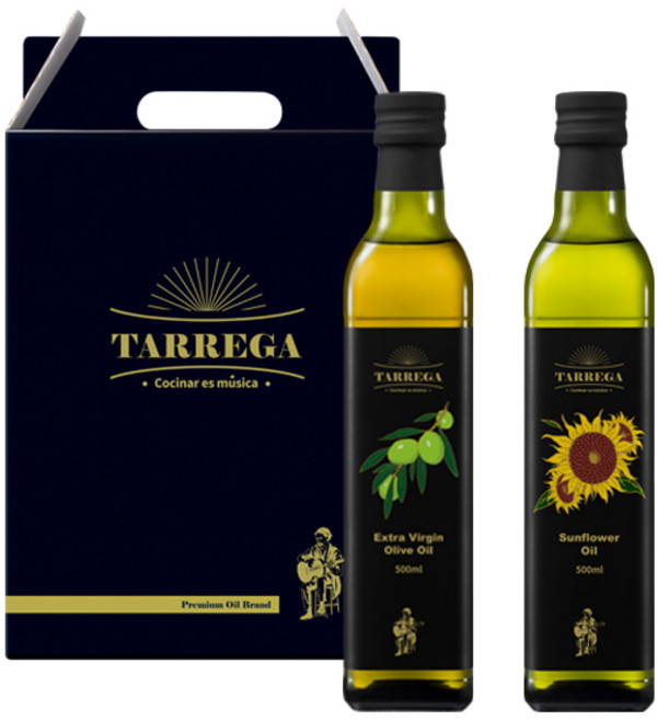 [타레가]오일 500mlx2 선물세트(올리브+해바라기), 단품