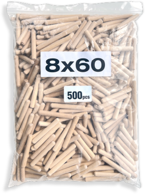 포블리스 목다보 목심 나무못 8mm, 8x60 500개