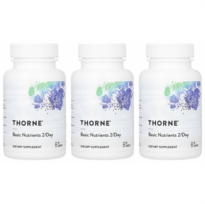 쏜리서치 베이직 뉴트리언트 투퍼데이 소프트젤 캡슐, 60정, 3개