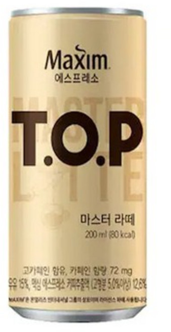 [맥심] 캔커피 티오피 마스터라떼 200ml캔 30개입, [5120641]옵션없음