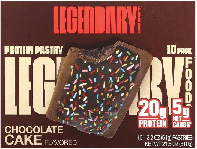 Legendary Foods 프로틴 페이스트리 초콜릿 케이크 10개입 각 61g(2.2oz) Foods (레전더리 푸드), 1 - 쿠팡