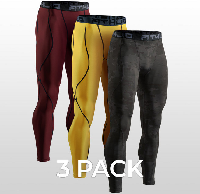 애슬리오 사계절 언더레이어 긴바지 골프이너웨어 3팩 AO-BLP65